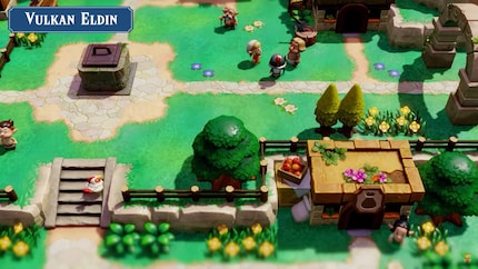 Plenty of inhabitants, cute houses and a fountain: Kakariko is probably one of the main towns in Hyrule again.