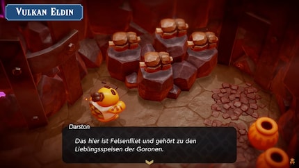 Même pas mal aux dents : les Gorons sont friands de rochers.