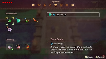 Zelda has five accessory slots available in the trailer.