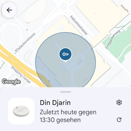 Pendant tout l’après-midi, je reçois un ping toutes les dix minutes qui m’indique quand mon Chipolo One Plus a été « vu » pour la dernière fois.