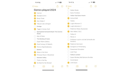 Deze spellen heb ik in 2024 gespeeld en gedeeltelijk uitgespeeld.