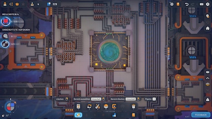 By copying and pasting, I can quickly create huge factories.