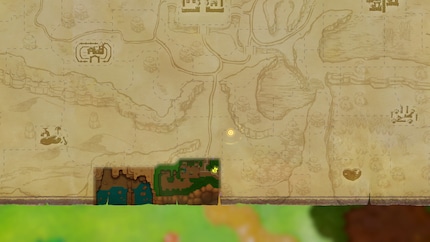 La carte d’Hyrule, agrandie. En une heure de jeu, je ne fais que de petits progrès. Le monde semble immense.