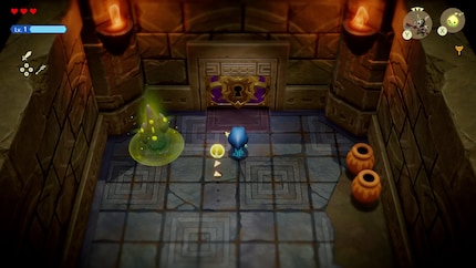 Utiliser la clé maîtresse pour atteindre le boss. Le donjon rappelle les anciens classiques de « Zelda ».