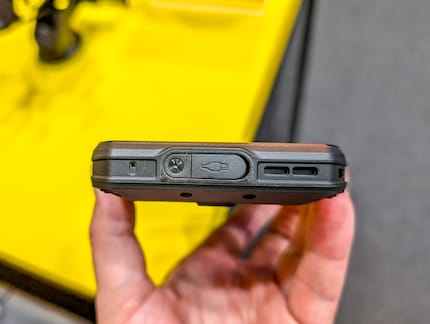 Goed beveiligde USB-C poort.