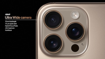 The biggest upgrade is in the ultra-wide-angle camera of the Pro model.
