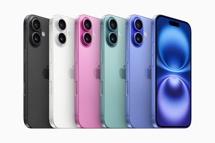 White replaces the yellow colour of the iPhone 15 on the regular iPhone 16.