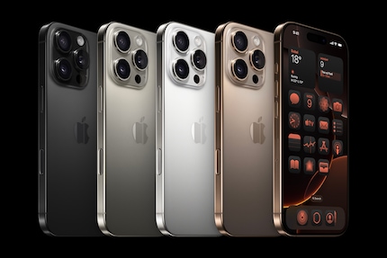 The colour palette of the iPhone 16 Pro.