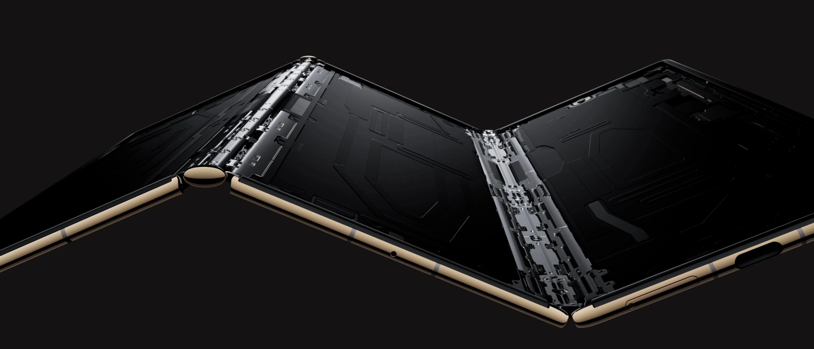 Huawei verdeelt de batterij over de drie elementen van de Mate XT.