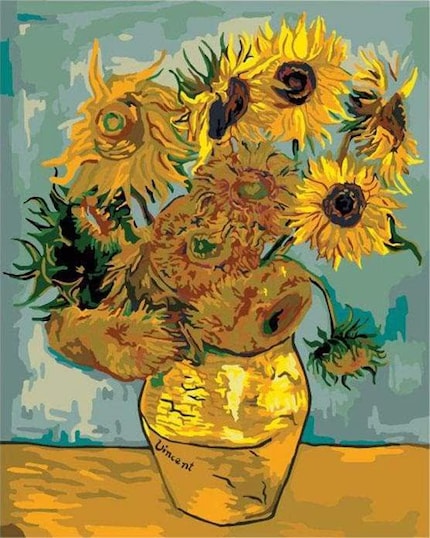 You can even practice van Gogh’s signature with this paint-by-numbers kit.