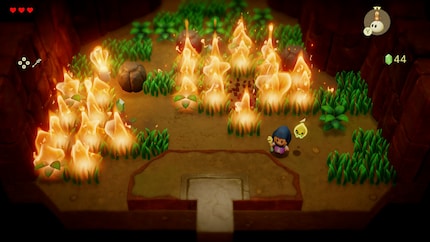 Avec des monstres enflammés, je brûle de l'herbe et je fais griller mes ennemis.