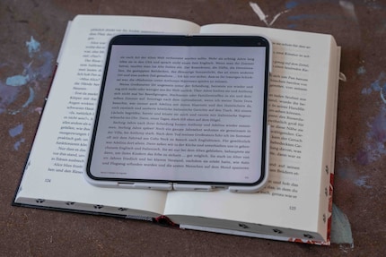 Het lezen van boeken werkt heerlijk op het 8-inch scherm.