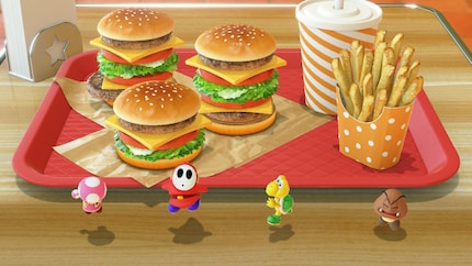The finished meal looks so delicious, I want to bite into my TV.