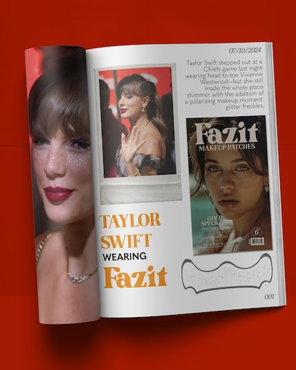 Taylor Swift und ihre goldenen Sommersprossen.