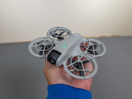 The DJI Neo’s compact and lightweight.