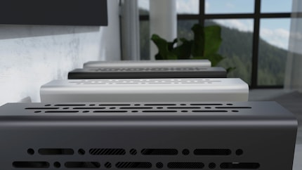 In addition to the fans, the holes in the housing ensure airflow.