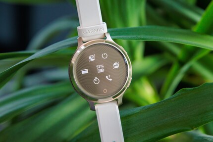 The watch’s quick settings.