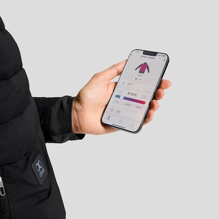 In the app, you can adjust the heat output to suit your preferences.