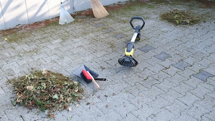 Opruimen nadat het werk is gedaan.