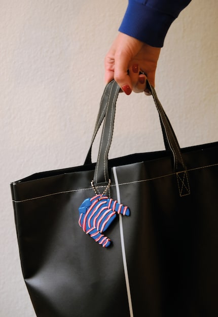Das «Striped Polo Top» im Einsatz.