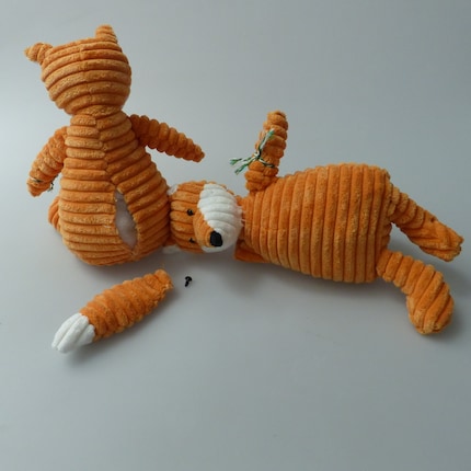 This teddy bear falls apart if it’s given too many cuddles.