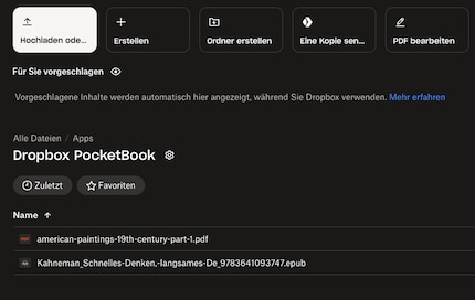 Ik gebruik Dropbox om mijn boeken en PDF's draadloos naar de e-reader te downloaden
