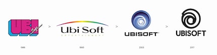 L’évolution du logo Ubisoft.