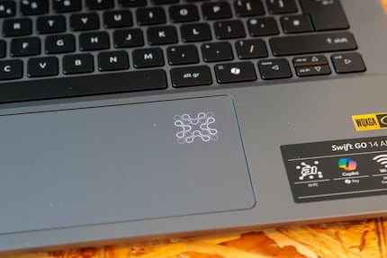 De AI Lightning touchpad in actie.