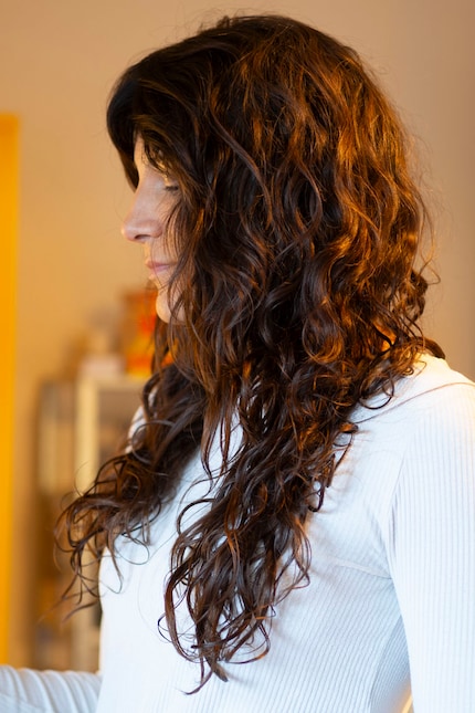 The big reveal: I wore the bonnet overnight with my hair styled. And yes, my jaw dropped. 