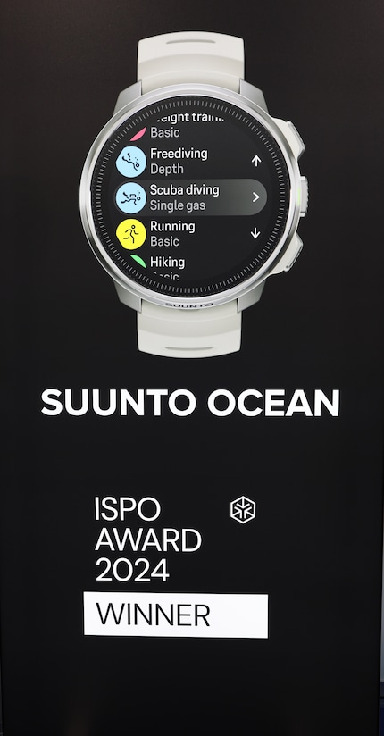 Die ISPO-Jury würdigte das Zusammenspiel von Sport- und Tauchuhr mit einem Award.