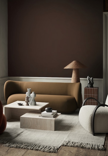 Its monochrome look allows Dou to literally merge with the interior.