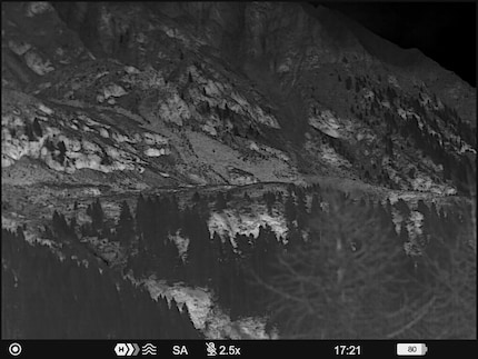 My surroundings taken with the Telos XL50 thermal imaging device using the White Hot colour setting.