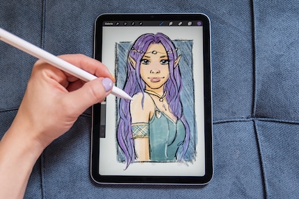 Das iPad Mini als digitales Skizzenbuch für unterwegs.