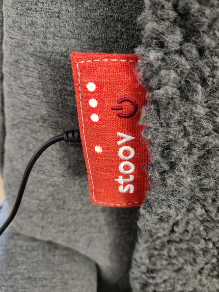 You set the heat levels on the front of the control panel.