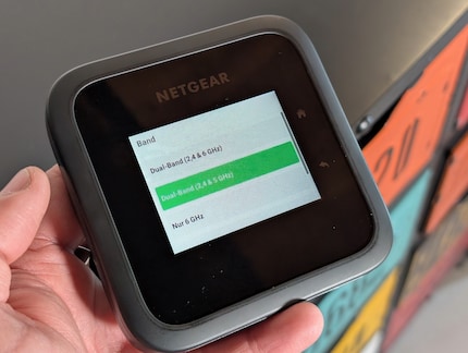 The Netgear is quick and easy to configure using its touchscreen.