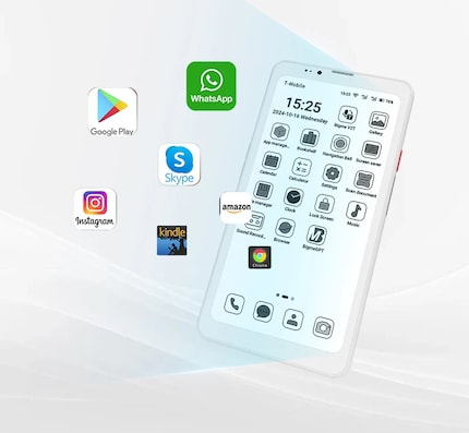 Thanks to Android 14, all current apps run - but only in black and white.