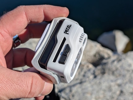 Petzl uses just one control, so I have to remember a lot – and click – a lot.