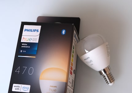 Hue-producten die geschikt zijn voor Bluetooth hebben het Bluetooth-symbool duidelijk zichtbaar op de verpakking staan.