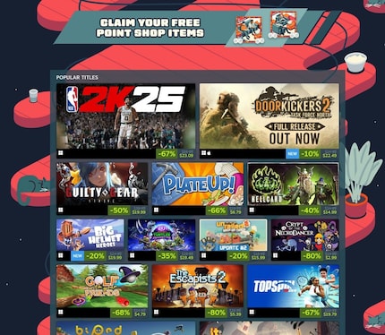Er zijn regelmatig kortingsacties op Steam, zoals het recente couch co-op festival.