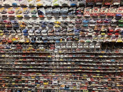He’s turned his old childhood room into a Hot Wheels shrine.