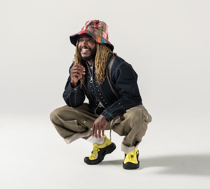 Grammy winner Thundercat models for Crocs EXP.