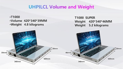Le modèle T1000 Super peut également accueillir une carte graphique de bureau Nvidia GeForce RTX 5090.