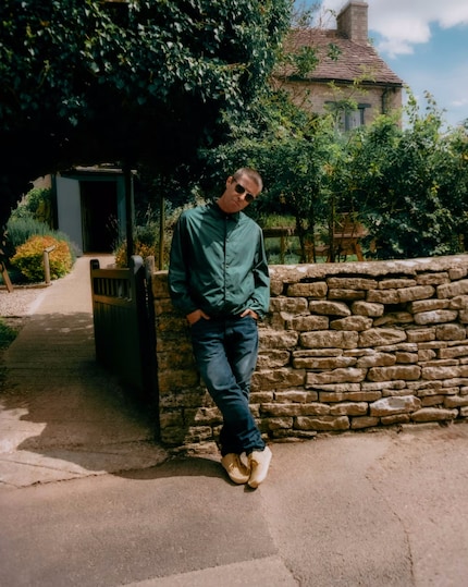Liam Gallagher im Liam-Gallagher-Schuh.