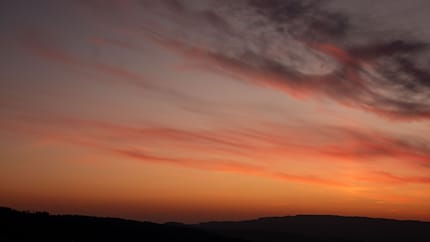 Niet Istanbul, maar ook niet slecht: de avondlucht boven Zürich.