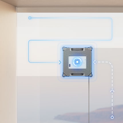 De C1 maakt efficiënt schoon dankzij automatische routeberekening.