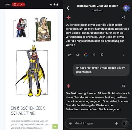 Ik mis nog iets op dit deel van mijn website, Gemini geeft me er input over.