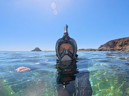Über Wasser sehe ich aus wie ein Alien, unter Wasser fühlt sich alles entspannt und natürlich an.