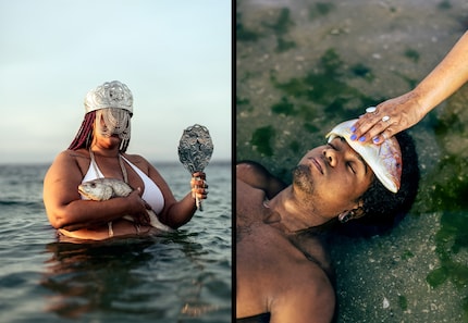 Portraits von praktizierenden Afro-Brasilianern in Salvador.