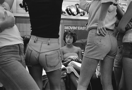Roseann auf dem Weg nach Manhattan Beach, New York City, 1978
