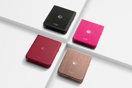 De kleur- en materiaalvariaties van de razr 60 Ultra